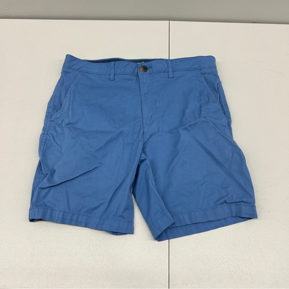 Croft & Barrow Blue Flat Front Shorts Casual Fit